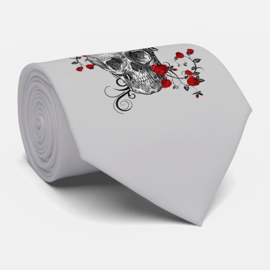 Rote Rosen Krawatte (Gerollt)