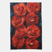 Rote Rosen Kunst Küchenhandtuch Geschirrtuch (Vertikal)