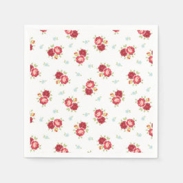 Rote Rosen Länder Niedlich und Hübsch Serviette