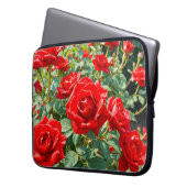 Rote Rosen Laptop-Hülle Laptopschutzhülle (Vorderseite Links)
