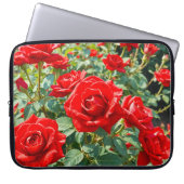 Rote Rosen Laptop-Hülle Laptopschutzhülle (Vorderseite)