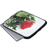 Rote Rosen Laptopschutzhülle (Vorne Knopf)