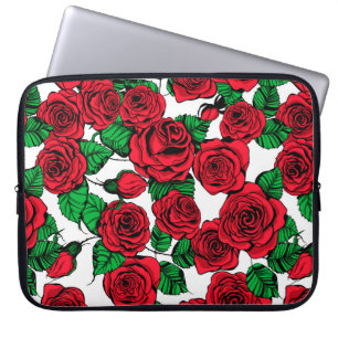 Rote Rosen Laptopschutzhülle