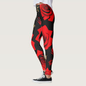 Rote Rosen Leggings (Links)