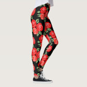 Rote Rosen Leggings (Rechts)
