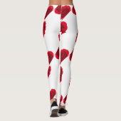 rote Rosen Leggings (Rückseite)