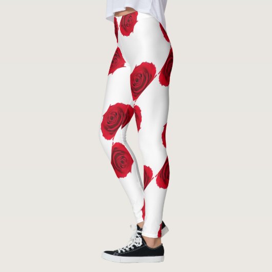 rote Rosen Leggings (Links)