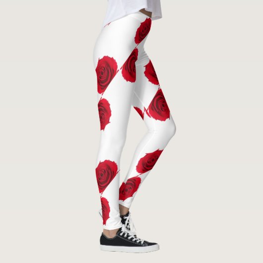 rote Rosen Leggings (Rechts)