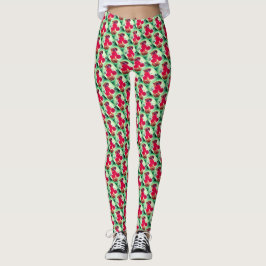 Rote Rosen Leggings