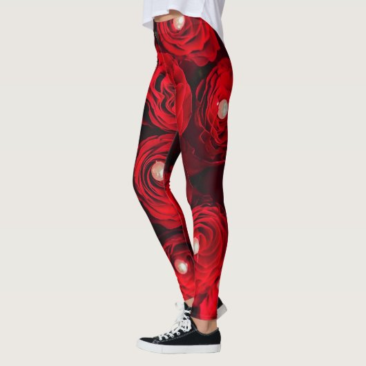 rote Rosen Leggings (Links)