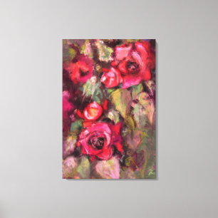 Rote Rosen Leinwanddruck