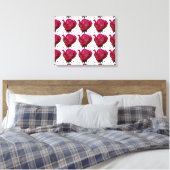 rote Rosen Leinwanddruck (Insitu (Schlafzimmer))