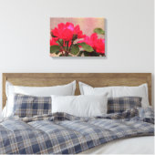 Rote Rosen Leinwanddruck (Insitu (Schlafzimmer))