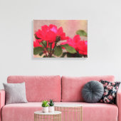 Rote Rosen Leinwanddruck (Insitu (Wohnzimmer))
