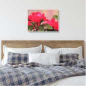 Rote Rosen Leinwanddruck (Insitu (Schlafzimmer))