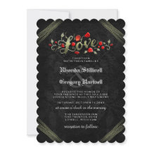 Rote Rosen LIEBE Halloween "ZUSAMMEN MIT" Einladun