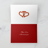 Rote Rosen Liebe Valentinkarte oder Einladung (Innenseite)