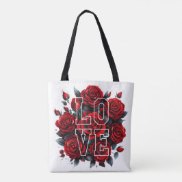 Rote Rosen - LOVE Tasche