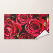 Rote Rosen Luxus Badetuch Set (Handtuch)