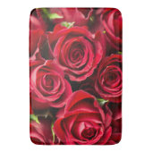 Rote Rosen Luxus Bath Mat Badematte (Vorderseite Vertikal)