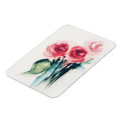 Rote Rosen Magnet (Linke Seite)