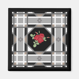 Rote Rosen-Magnet Magnet