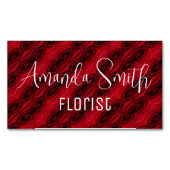 rote Rosen Magnetische Visitenkarte (Vorderseite)