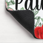 Rote Rosen Maus-Pad Mousepad (Ecke)