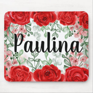 Rote Rosen Maus-Pad Mousepad