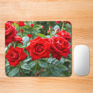 Rote Rosen-Mauspad Mousepad