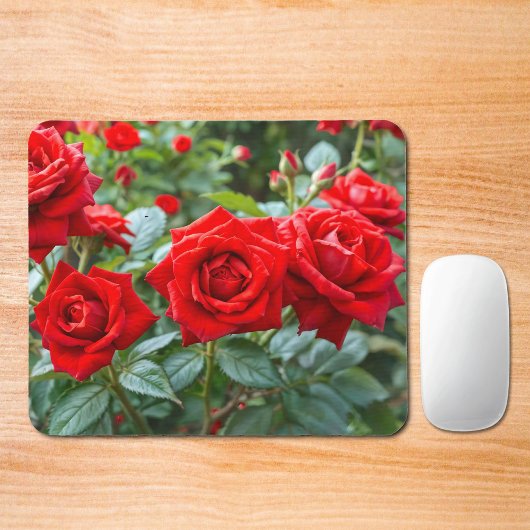 Rote Rosen-Mauspad Mousepad