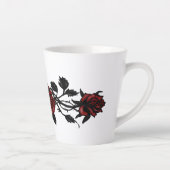 Rote Rosen Milchtasse (Rechts)