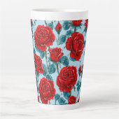 Rote Rosen Milchtasse (Vorderseite)