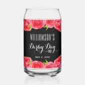 Rote Rosen Minze Julep Derby Day Dosenglas (Vorderseite)