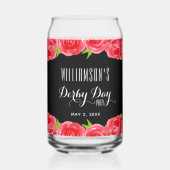 Rote Rosen Minze Julep Derby Day Dosenglas (Rückseite)