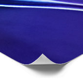 Rote Rosen mit dem modernen Stadtbild Poster (Ecke)