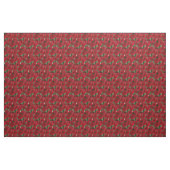 Rote Rosen mit Grünpflanzen Hübsch Stoff (Fat Quarter (45,7 x 55,9 cm))