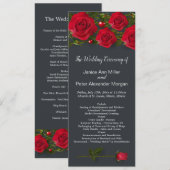 Rote Rosen mit Herzen auf dem Programm für graue H (Vorne/Hinten)