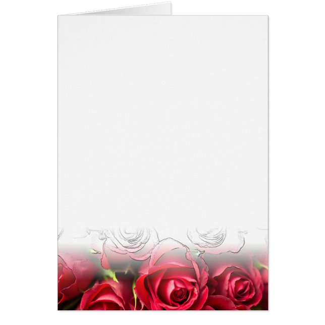 Rote Rosen mit schwarzen Konturen (Vorne)