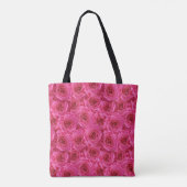 Rote Rosen, Monogramm, personalisiert Tasche (Rückseite)