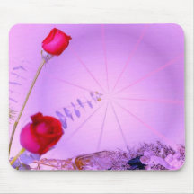 Rote Rosen Mousepad