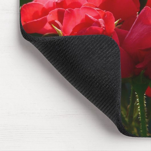 Rote Rosen Mousepad (Ecke)