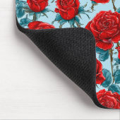 Rote Rosen Mousepad (Ecke)