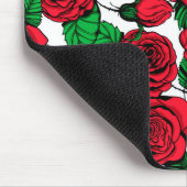 Rote Rosen Mousepad (Ecke)