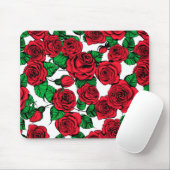 Rote Rosen Mousepad (Mit Mouse)
