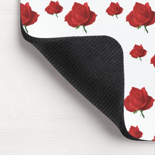 Rote Rosen Mousepad (Ecke)