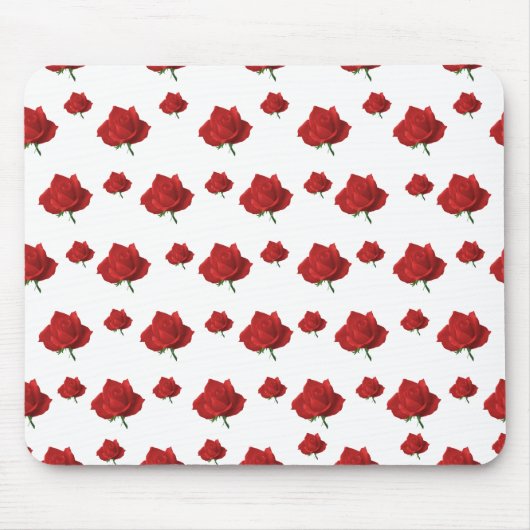 Rote Rosen Mousepad (Vorne)