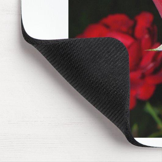 Rote Rosen Mousepad (Ecke)