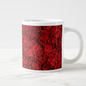 Rote Rosen Muster-37431 Jumbo-Tasse (Rechts)
