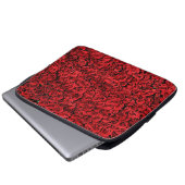 Rote Rosen Muster-37431 Laptopschutzhülle (Vorne Knopf)